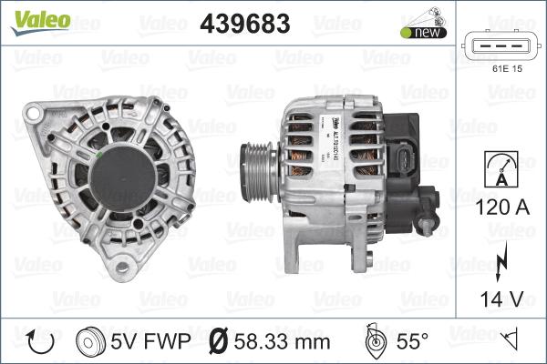 Valeo 439683 - Генератор avtolavka.club