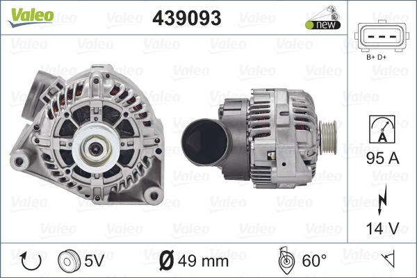 Valeo 439093 - Генератор avtolavka.club