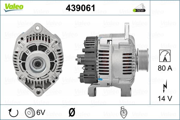 Valeo 439061 - Генератор avtolavka.club