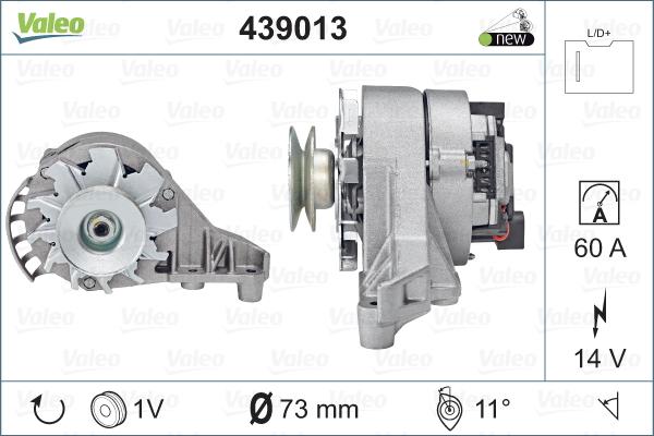 Valeo 439013 - Генератор avtolavka.club