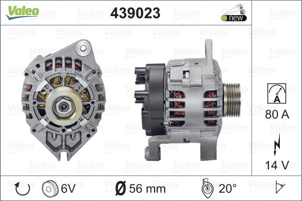 Valeo 439023 - Генератор avtolavka.club