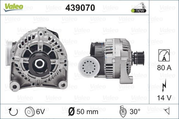 Valeo 439070 - Генератор avtolavka.club