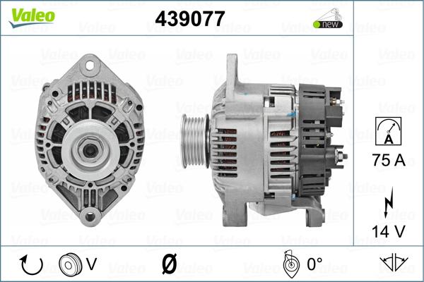 Valeo 439077 - Генератор avtolavka.club