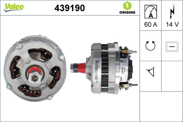 Valeo 439190 - Генератор avtolavka.club