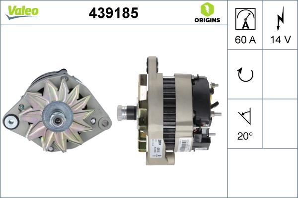 Valeo 439185 - Генератор avtolavka.club