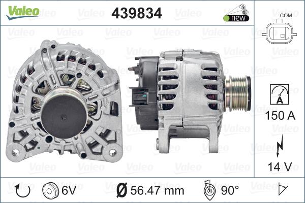 Valeo 439834 - Генератор avtolavka.club