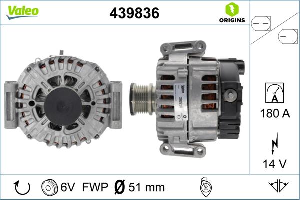 Valeo 439836 - Генератор avtolavka.club