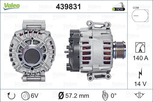 Valeo 439831 - Генератор avtolavka.club