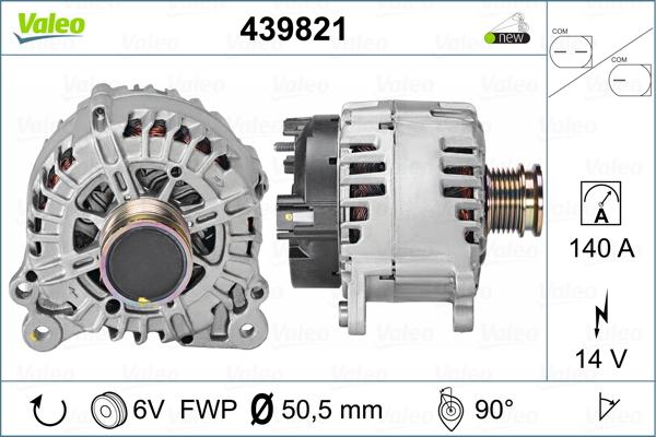 Valeo 439821 - Генератор avtolavka.club