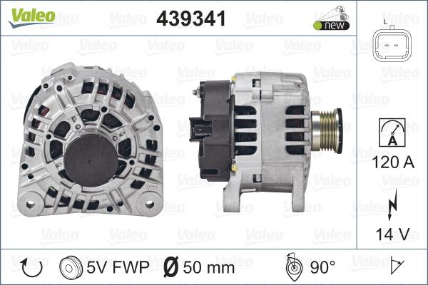 Valeo 439341 - Генератор avtolavka.club