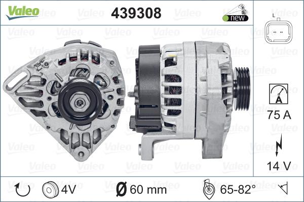 Valeo 439308 - Генератор avtolavka.club