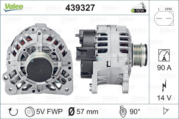 Valeo 439327 - Генератор avtolavka.club