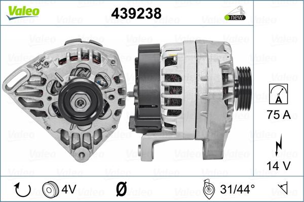 Valeo 439238 - Генератор avtolavka.club