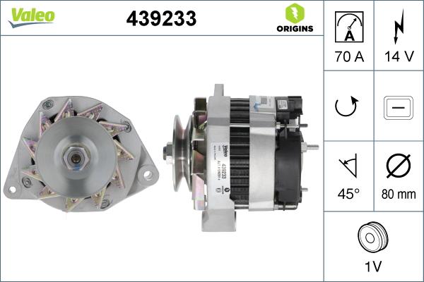 Valeo 439233 - Генератор avtolavka.club