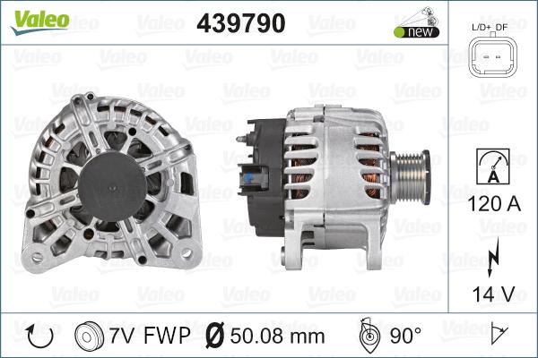 Valeo 439790 - Генератор avtolavka.club