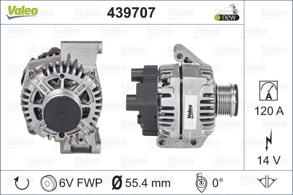 Valeo 439707 - Генератор avtolavka.club