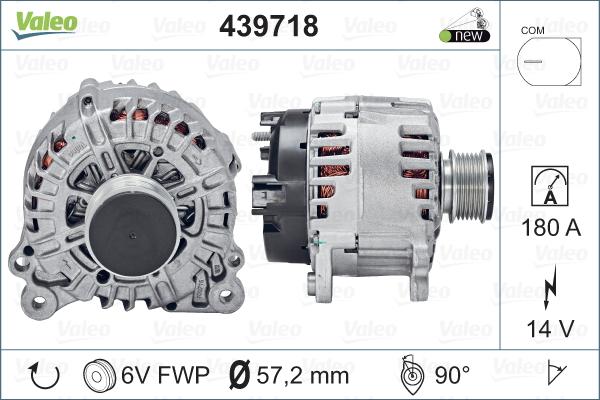 Valeo 439718 - Генератор avtolavka.club