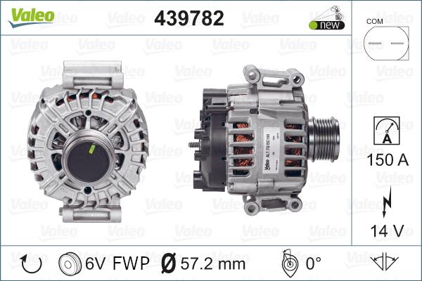 Valeo 439782 - Генератор avtolavka.club