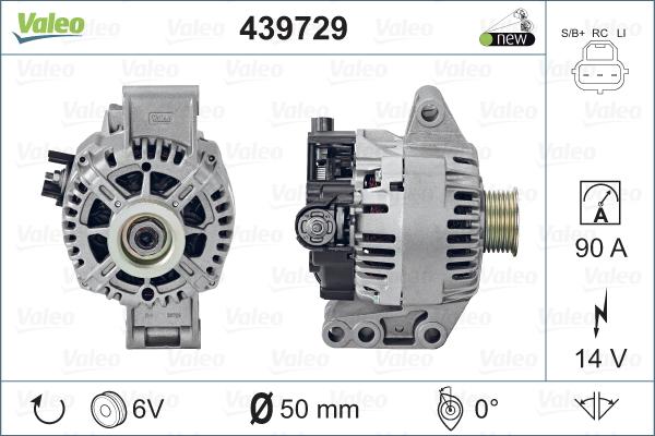 Valeo 439729 - Генератор avtolavka.club