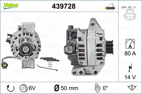 Valeo 439728 - Генератор avtolavka.club