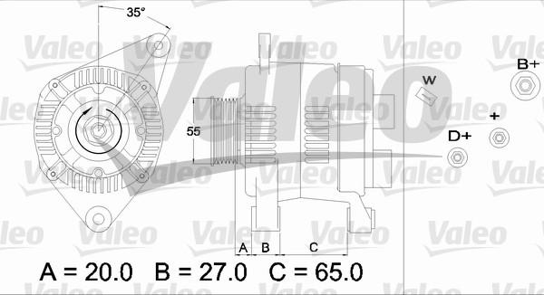 Valeo 436465 - Генератор avtolavka.club