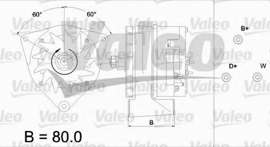 Valeo 436 423 - Генератор avtolavka.club