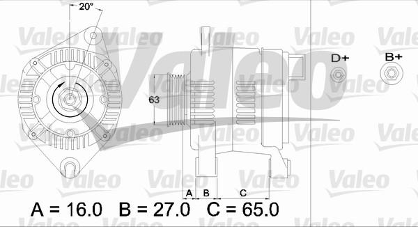 Valeo 436475 - Генератор avtolavka.club