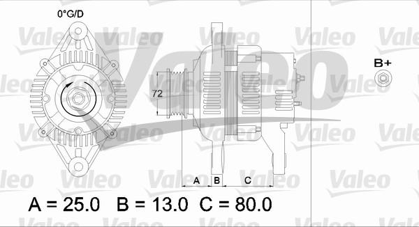 Valeo 436545 - Генератор avtolavka.club