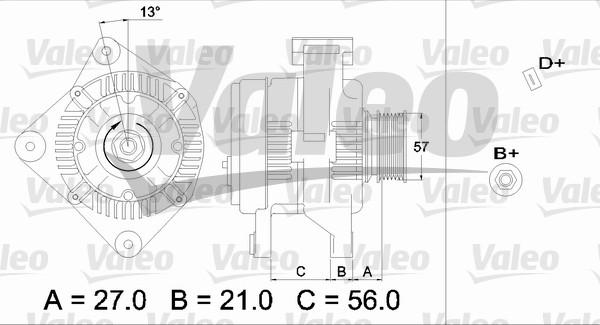 Valeo 436653 - Генератор avtolavka.club