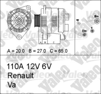 Valeo 436662 - Генератор avtolavka.club