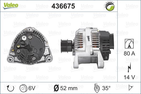 Valeo 436675 - Генератор avtolavka.club