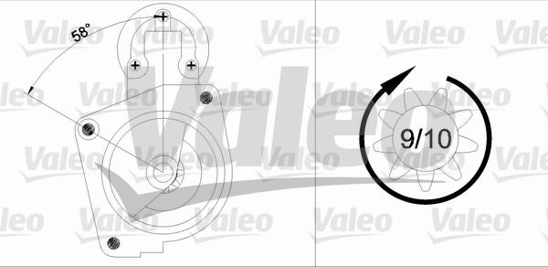 Valeo 436008 - Стартер avtolavka.club