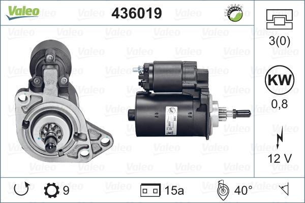 Valeo 436019 - Стартер avtolavka.club