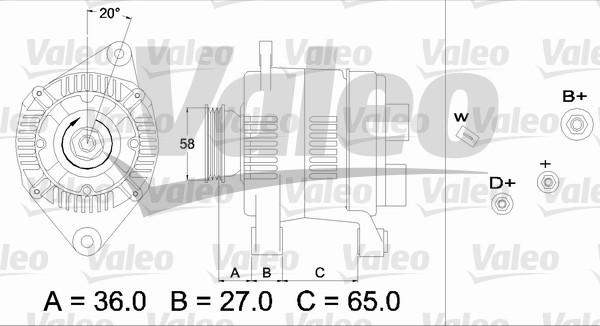 Valeo 436284 - Генератор avtolavka.club