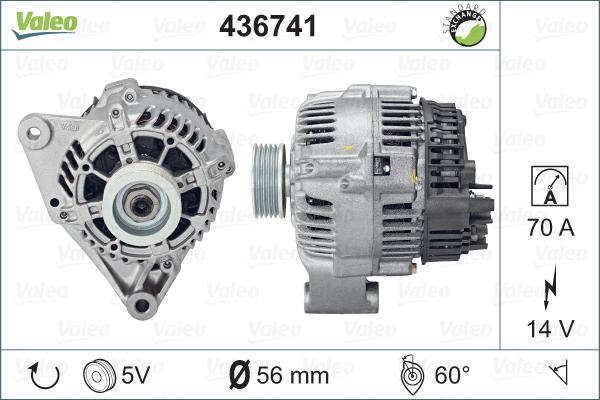 Valeo 436741 - Генератор avtolavka.club