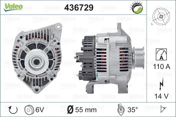 Valeo 436729 - Генератор avtolavka.club