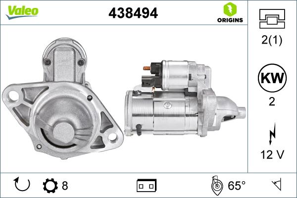 Valeo 438494 - Стартер avtolavka.club