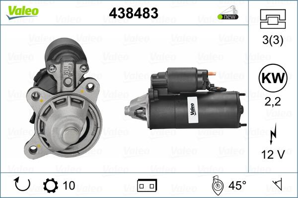 Valeo 438483 - Стартер avtolavka.club