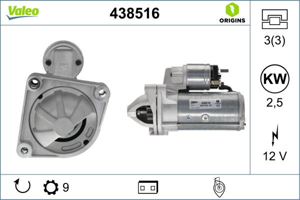 Valeo 438516 - Стартер avtolavka.club