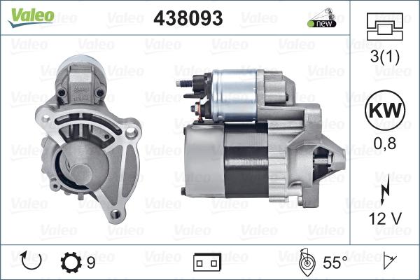 Valeo 438093 - Стартер avtolavka.club