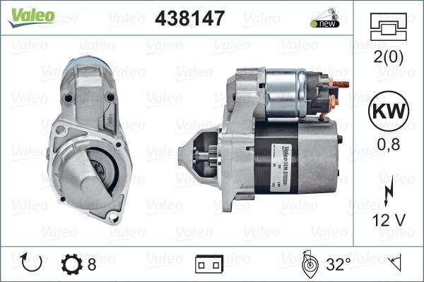 Valeo 438147 - Стартер avtolavka.club