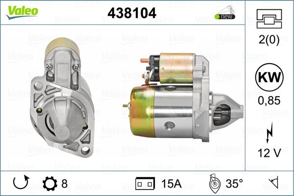 Valeo 438104 - Стартер avtolavka.club