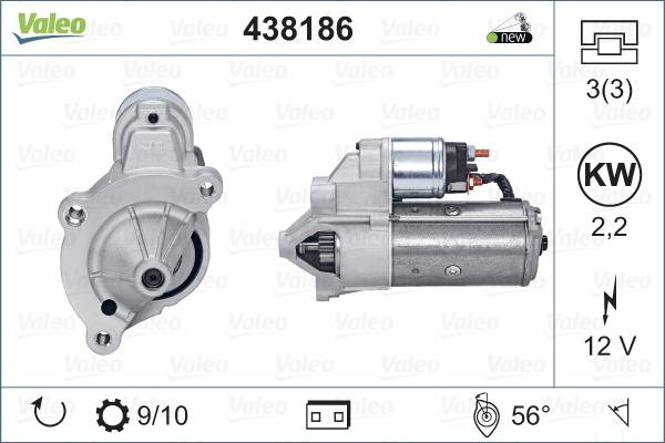 Valeo 438186 - Стартер avtolavka.club