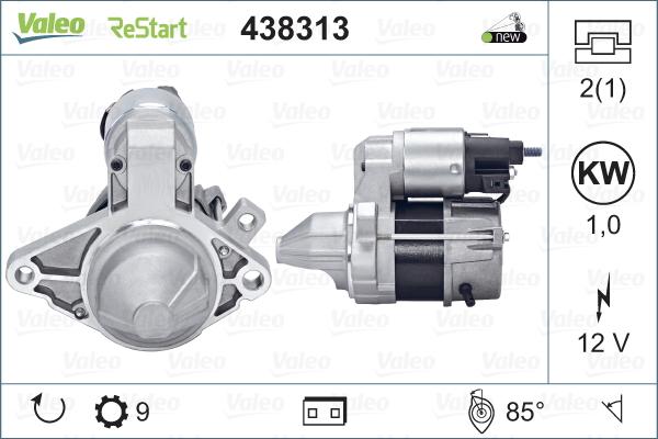 Valeo 438313 - Стартер avtolavka.club