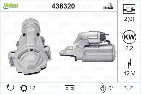 Valeo 438320 - Стартер avtolavka.club