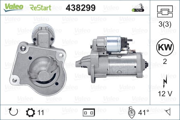 Valeo 438299 - Стартер avtolavka.club