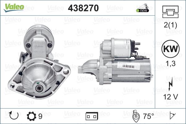 Valeo 438270 - Стартер avtolavka.club