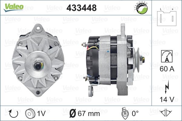 Valeo 433448 - Генератор avtolavka.club