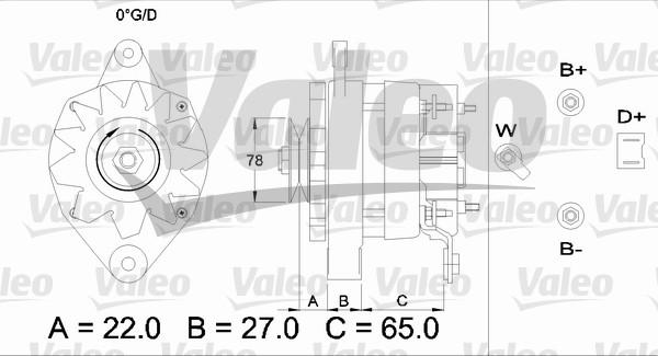 Valeo 433451 - Генератор avtolavka.club