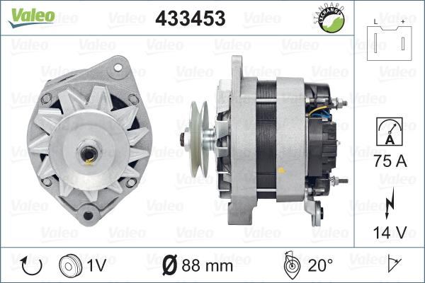 Valeo 433453 - Генератор avtolavka.club